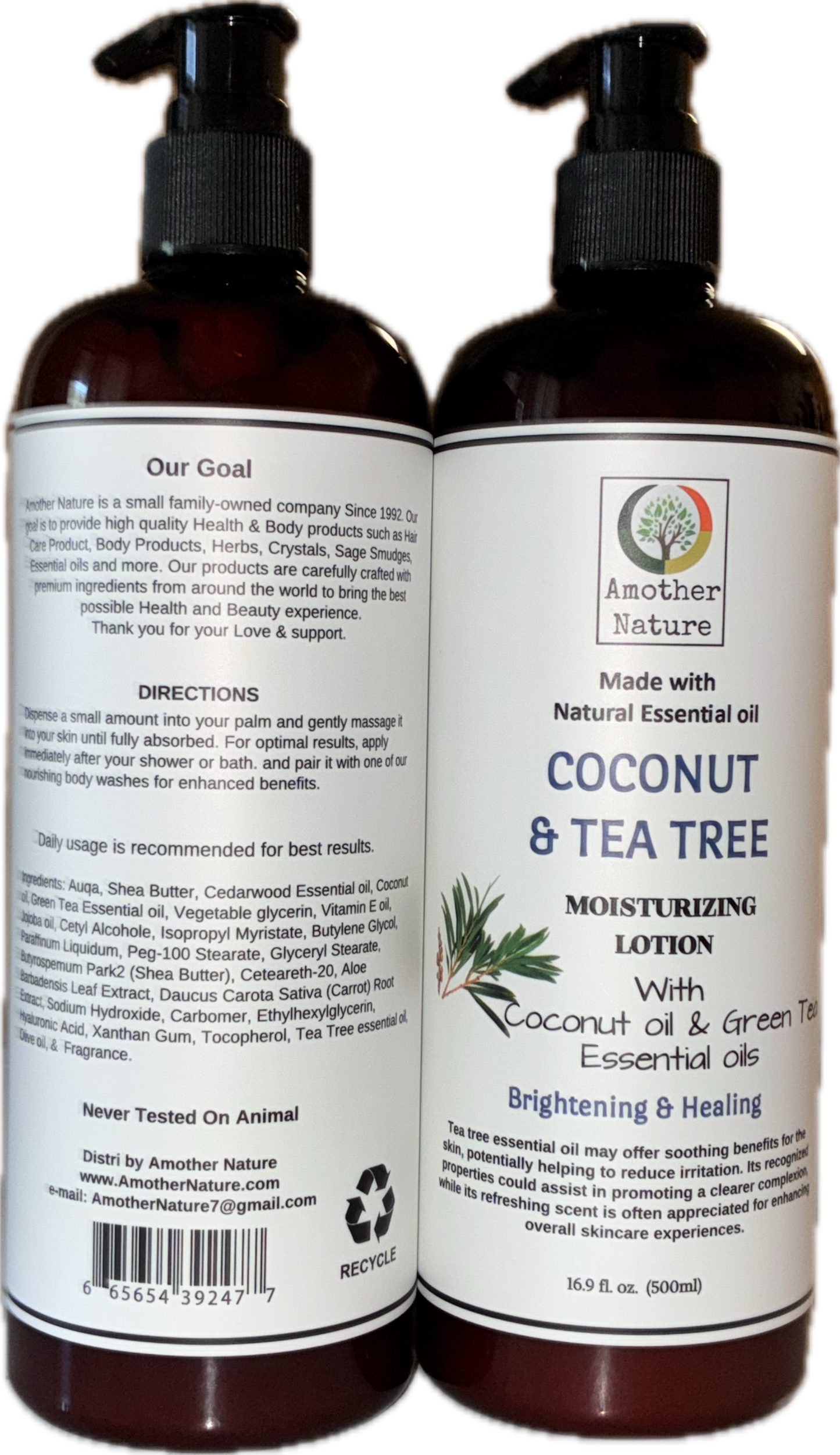 Coconut & Tea Tree Body Wash+Lotion (16.9 fl oz each)