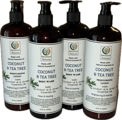 Coconut & Tea Tree Body Wash+Lotion (16.9 fl oz each)