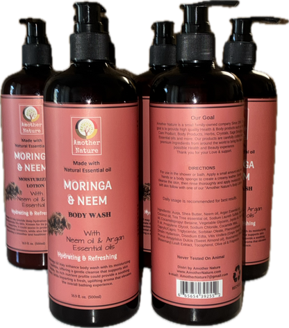 Moringa & Neem Body Wash + Lotion (16.9 fl oz each)