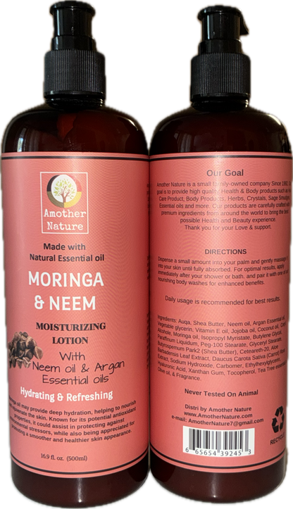 Moringa & Neem Body Wash + Lotion (16.9 fl oz each)