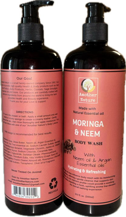 Moringa & Neem Body Wash + Lotion (16.9 fl oz each)