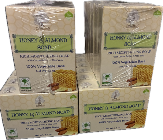 Honey & Almond Soap (3.5 oz, Vegetable Base)