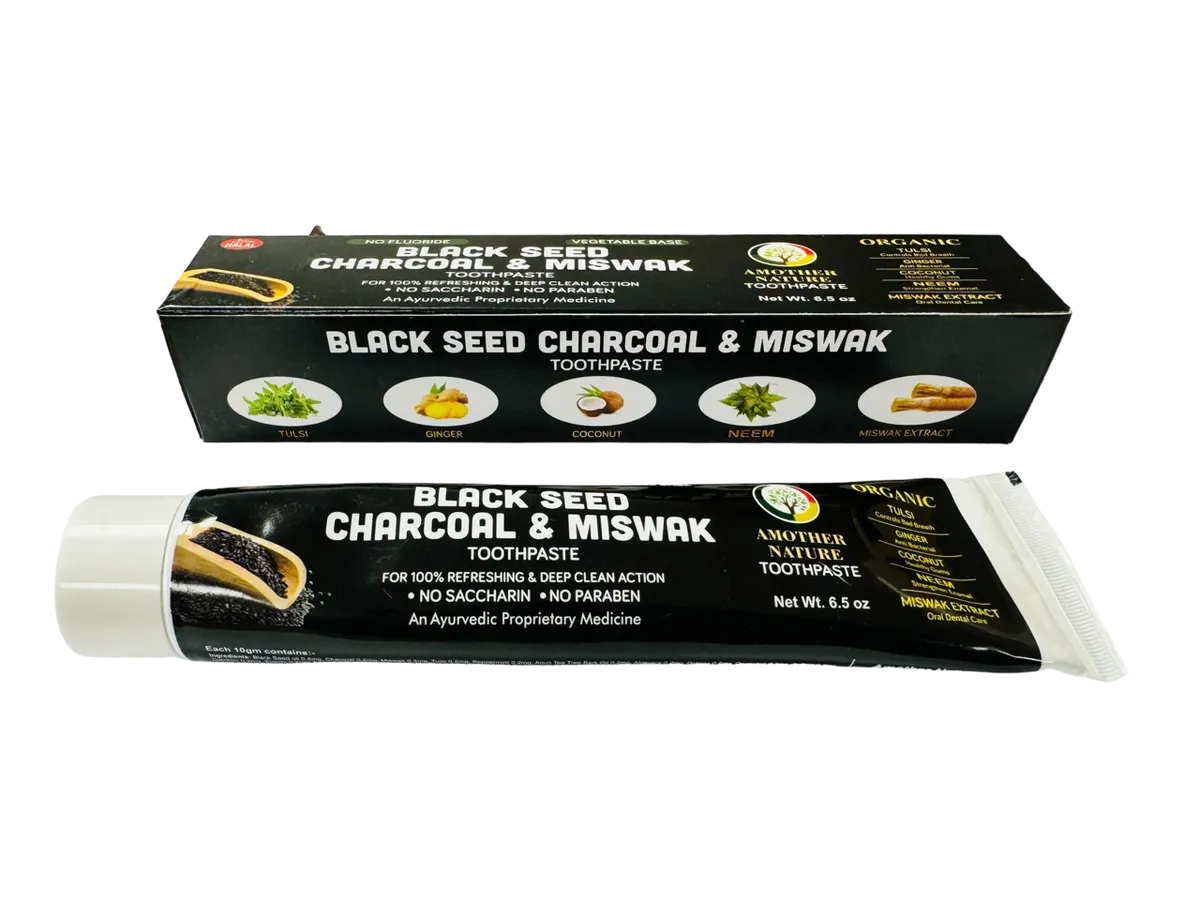 BLACK SEED CHARCOAL & MISWAK TOOTHPASTE