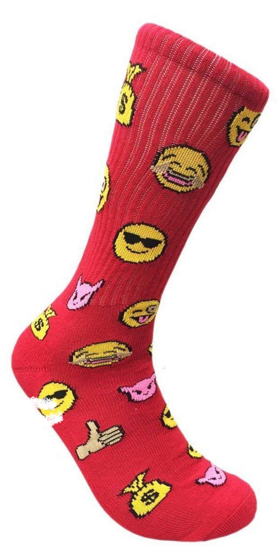 Emoji Socks (Red) - Bee Graffik