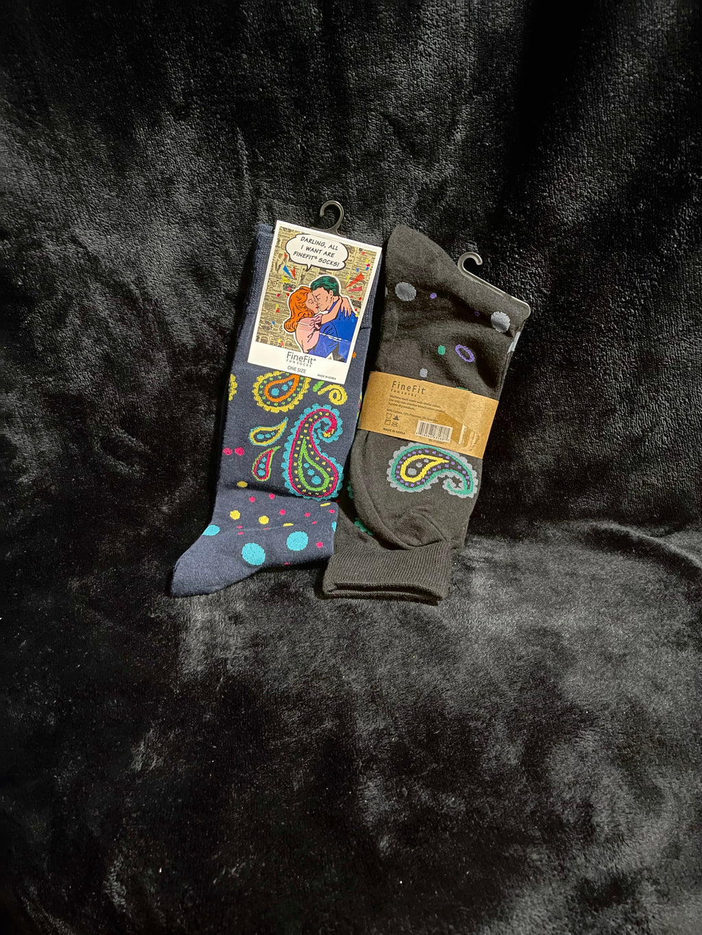 Stylish Dress Socks (Blue) - Bee Graffik