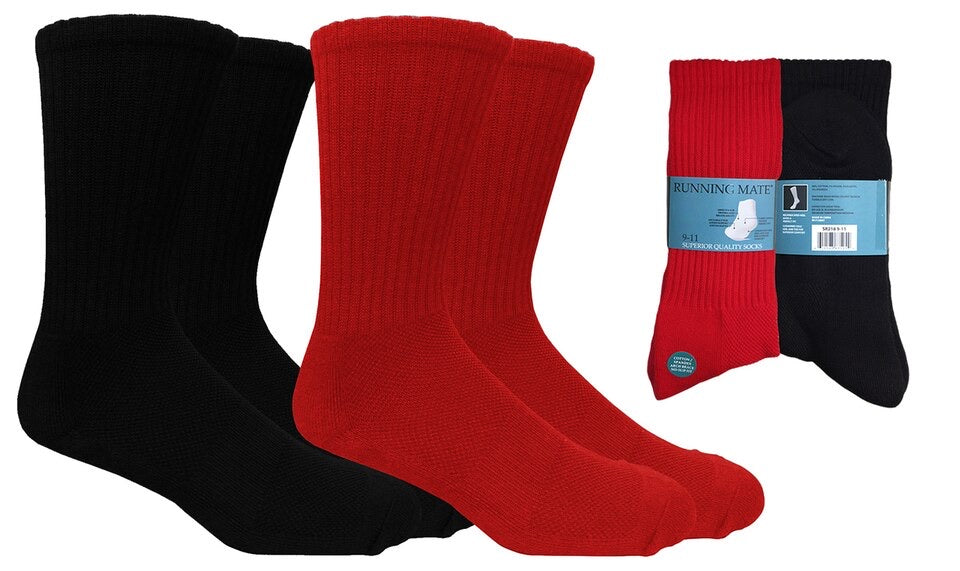 Red Crew Socks Double Pack - Bee Graffik